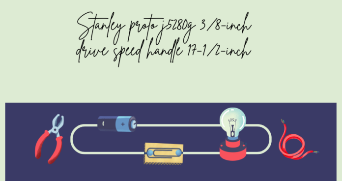 stanley proto j5280g 3/8-inch drive speed handle 17-1/2-inch